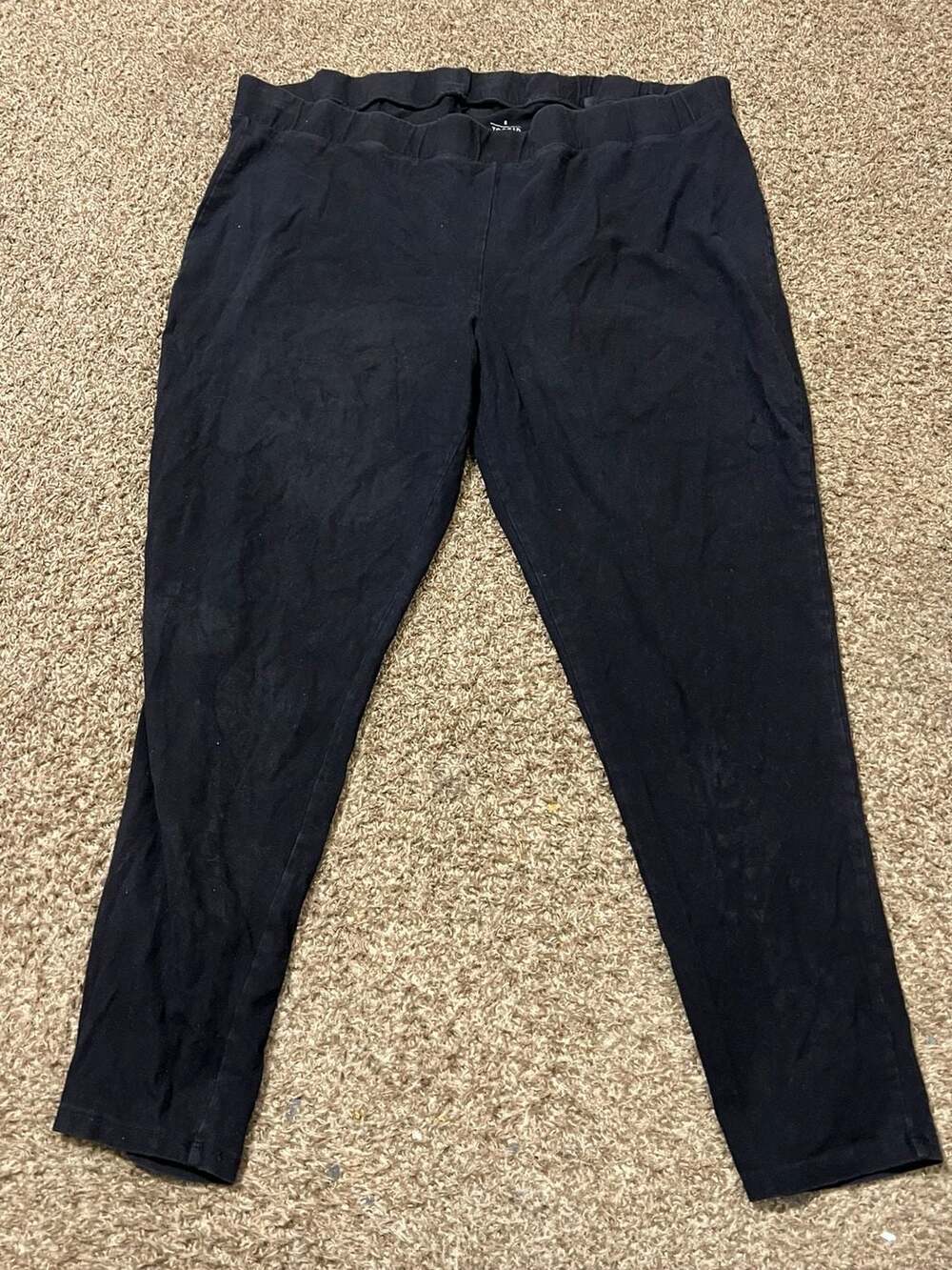 Torrid Black Cotton Spandex Stirrup Leggings Size 5